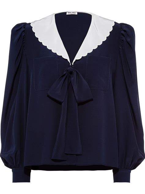 miu miu style blouse|Women's Miu Miu Blouses Sale .